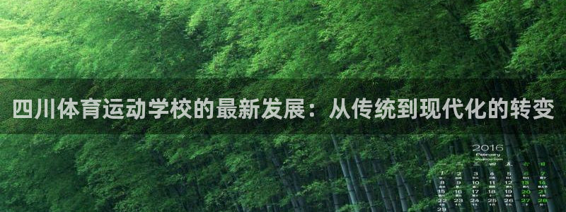 杏宇平台官网登录入口：四川体育运动学校的最新发展：从传统到现代化的转变