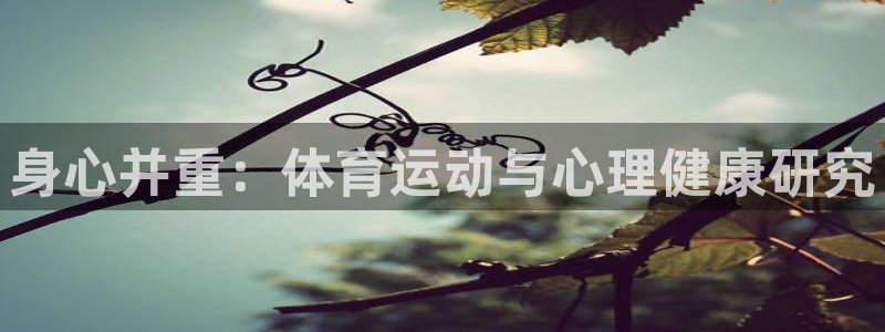 东莞市杏宇电子科技有限公司：身心并重：体育运动与心理健康研究