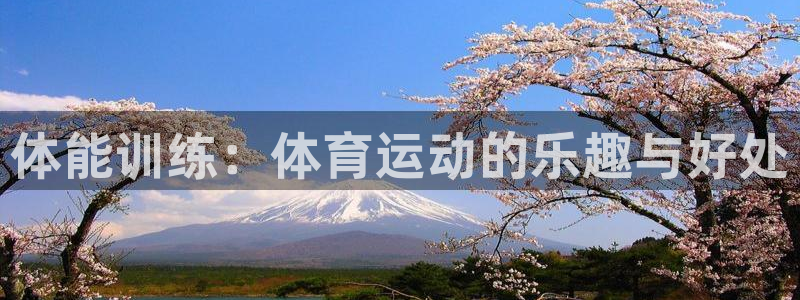 杏宇3登录：体能训练：体育运动的乐趣与好处